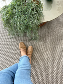 Alfombra de sisal belga gris NalaBoho (todos los tamaños)